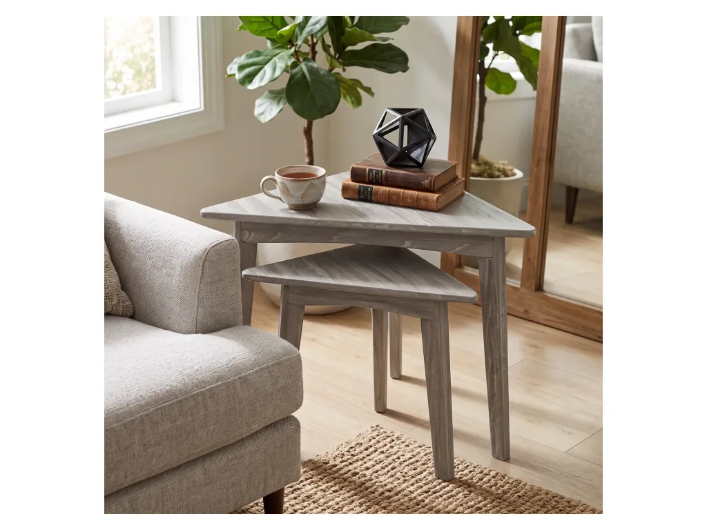 Bijou Triangular Nesting Table