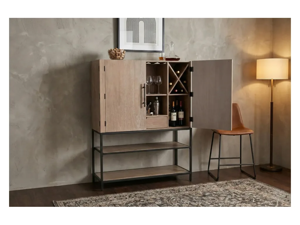Violet Wine Bar Cabinet