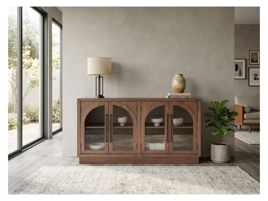 Double Arch Accent Cabinet