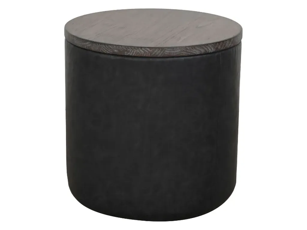 Malibu Pouf Accent Table/Stool With Storage