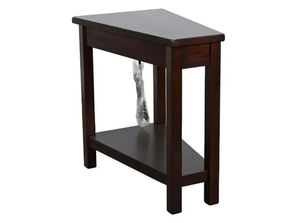 Santa Fe Chair Side Table With Power Strip - Alternative View
