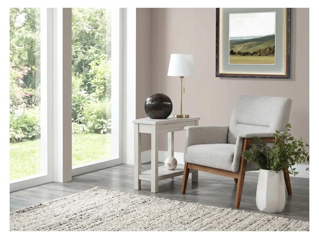 Chair Side Table With Power Strip