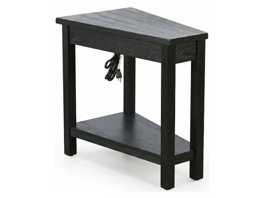 Chair Side Table With Power Strip - Alternative View