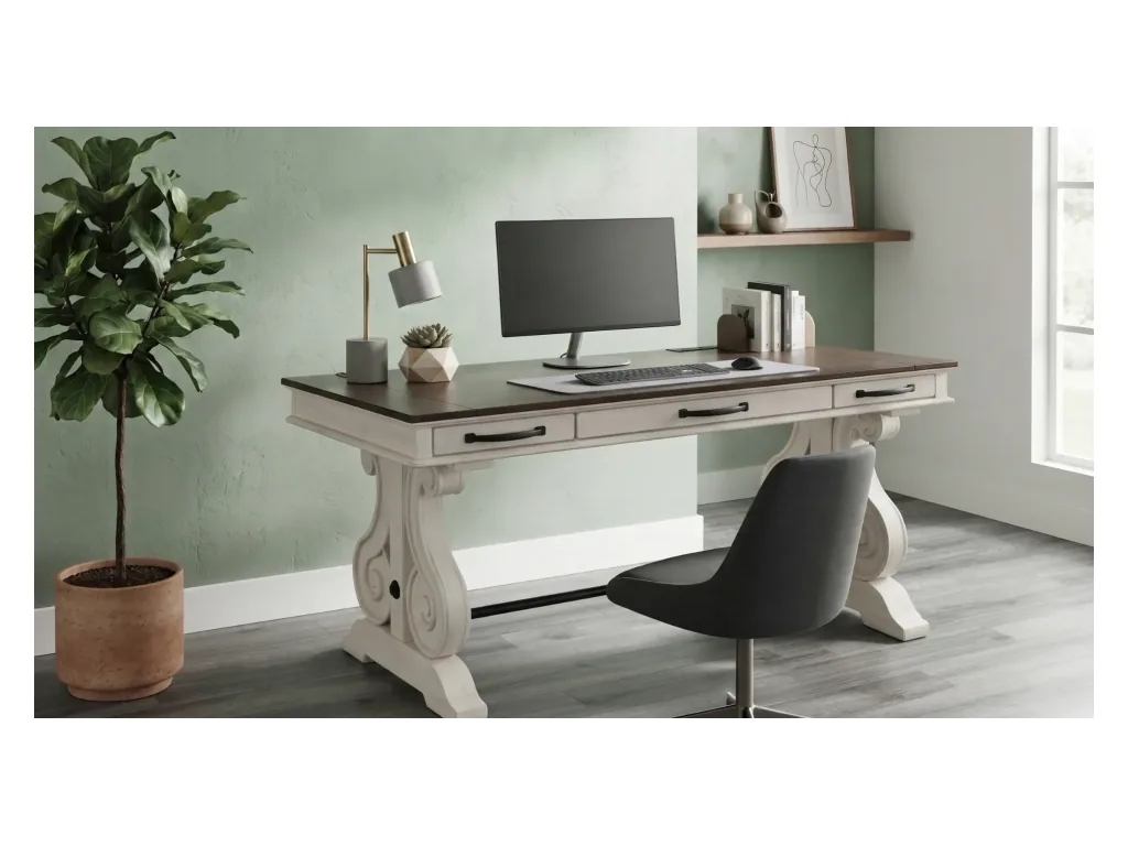 Desk With Power Strip
