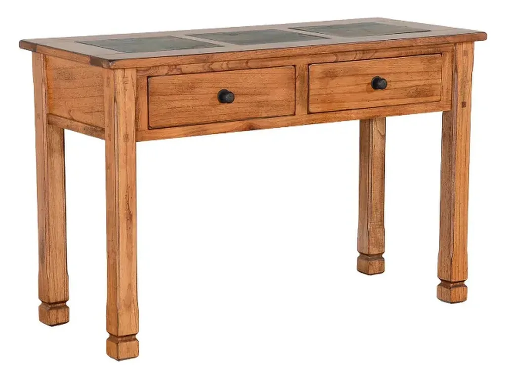 Sedona Sofa/ Console Table With Slate Top - Alternative View