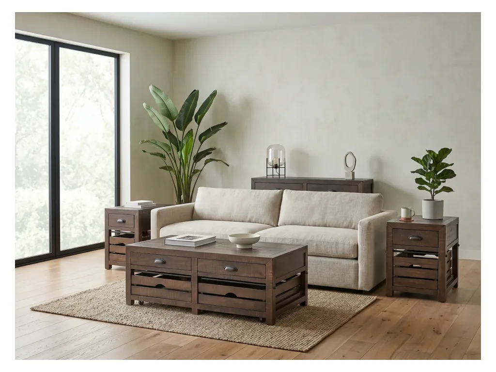 Homestead Sofa/ Media Table