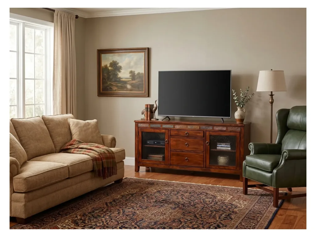 Santa Fe 60" TV Console With Drawers