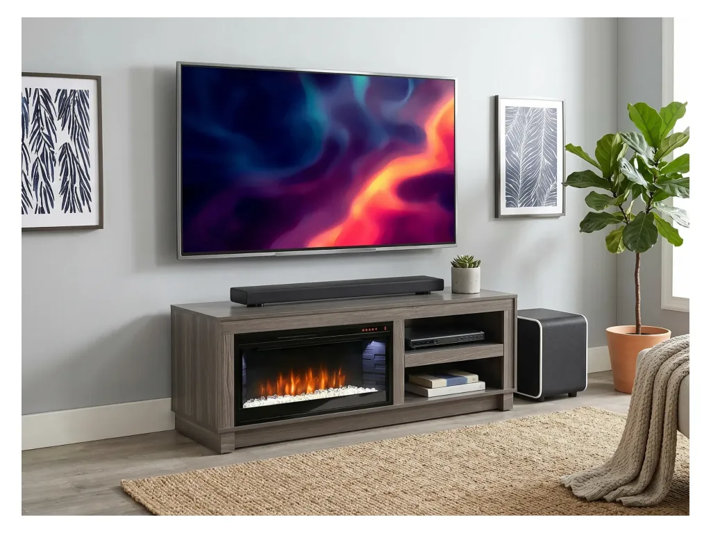 Napa Console With Fireplace Insert Option