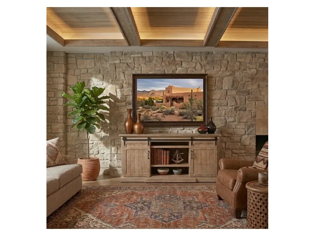 TV Console With Fireplace Option (3666-FPI)