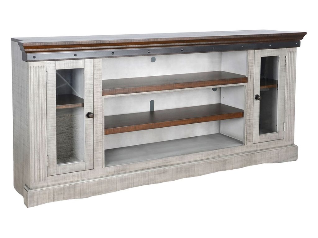 82" Homestead Media Console With 42"Fireplace Insert Option(3658)