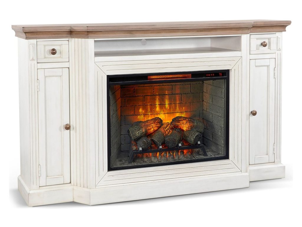 TV Console Only Without Slates (3666-FPI Sold Separately) - Alternative View