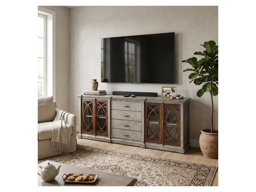 90" Media Console