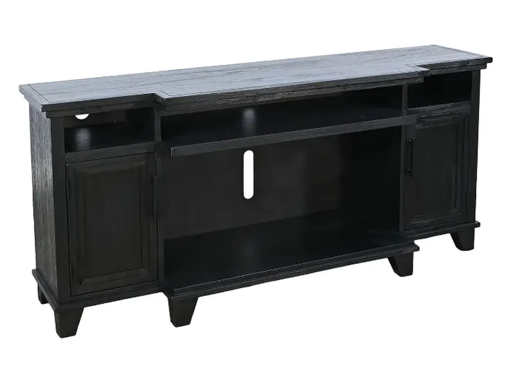 66" Adrian Umbra (Black) Media Console Only, 36" Pano Insert Required ( 2001B-36P) Sold Separate - Alternative View