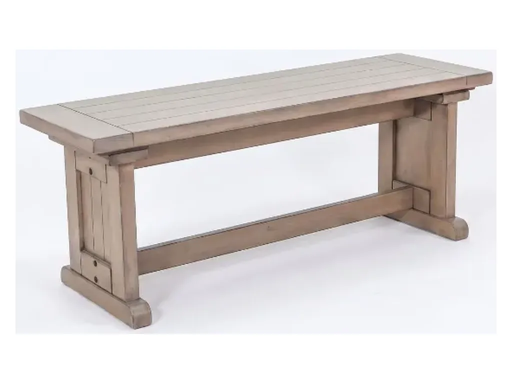 Breakfast Nook Side Bench Wood Seat in Hazelnut