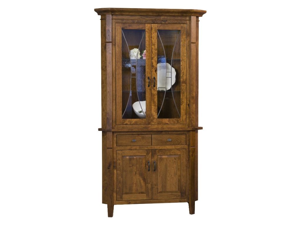Candice Corner Hutch Corner Cabinet