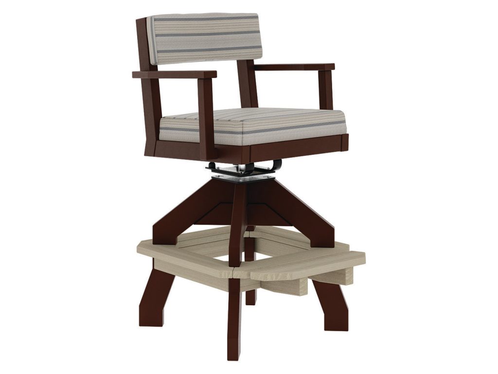 Amish Furniture of NE Bellaire Swivel Spring Deck Chair