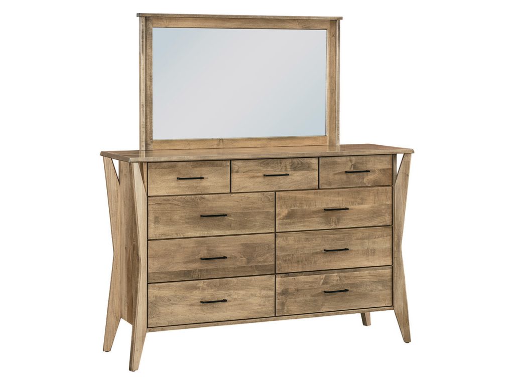 West Newton 9 Drawer Dresser Mirror