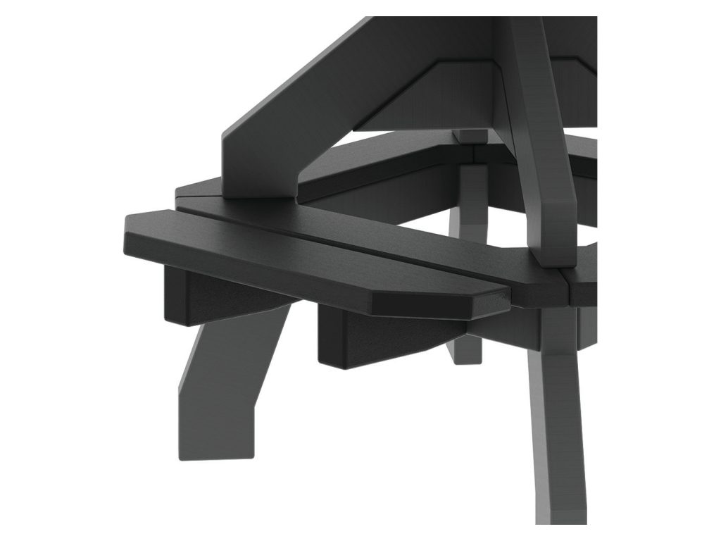 Amish Furniture of NE Bellaire Swivel Spring Deck Chair, alternate view