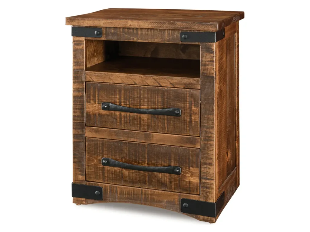 Amish Furniture of NE Orewood 2 Drawer Nightstand