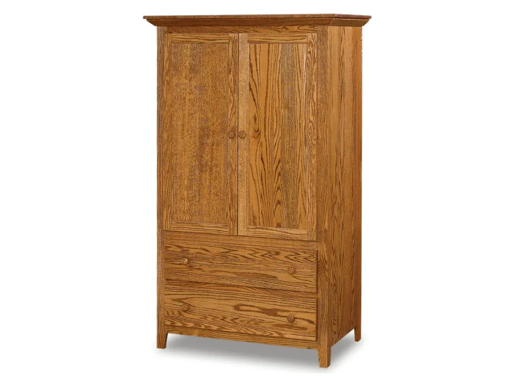 Amish Furniture of NE Shaker Amoire Cart