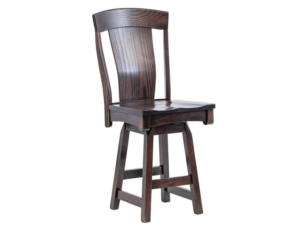 Amish Furniture of NE Bailey 24″ Swivel Bar Stool