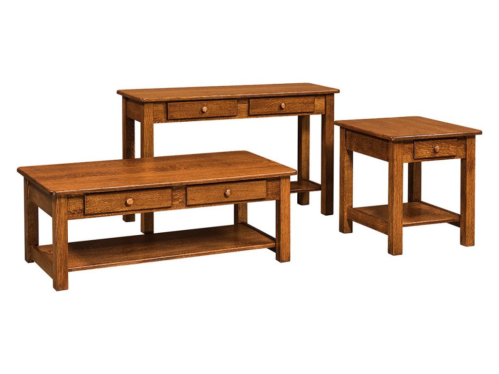 Amish Furniture of NE Contemporary Mission Occasional Tables