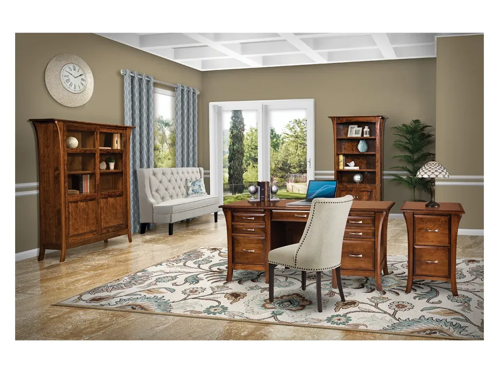 Ensenada Single Pedestal Desk Executive Desk, alternate view