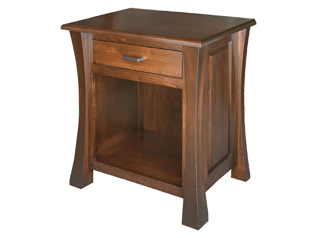 Vandalia Open Nightstand Bedside Table