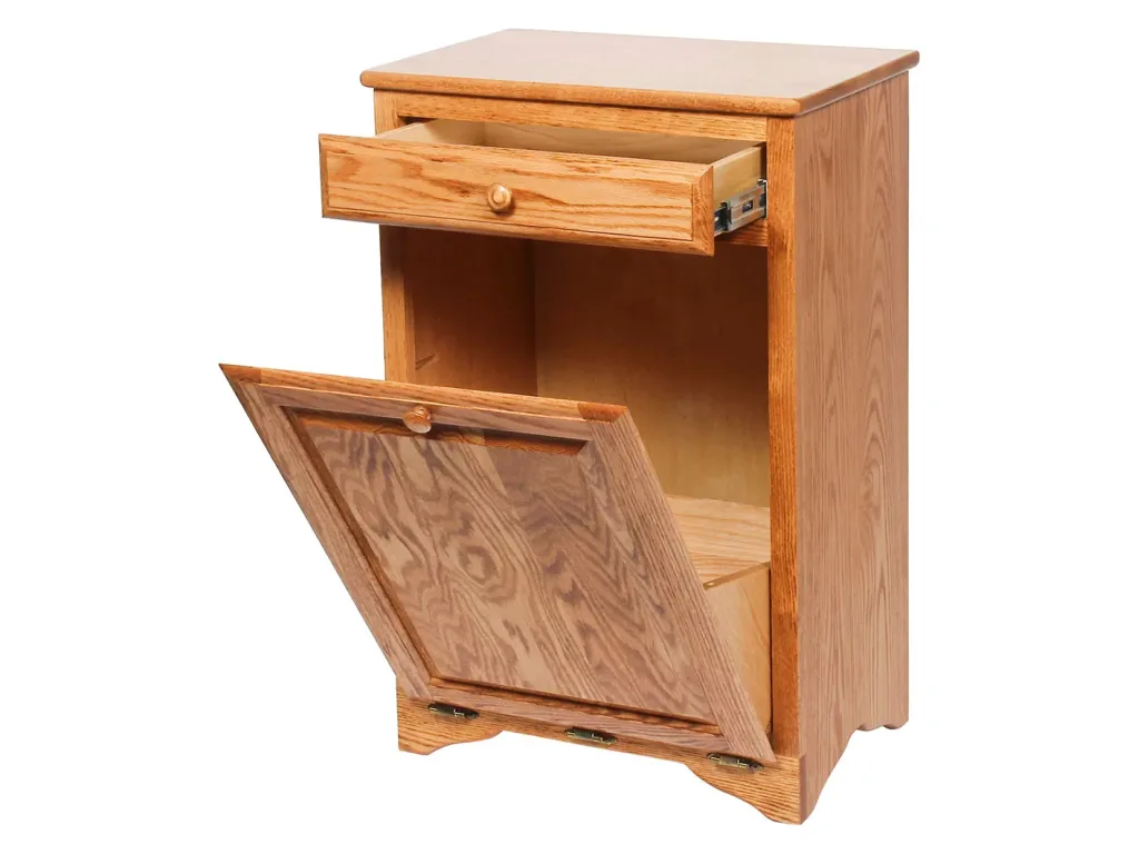Waste Bin-Tilt Out with Drawer Decorative Object, alternate view