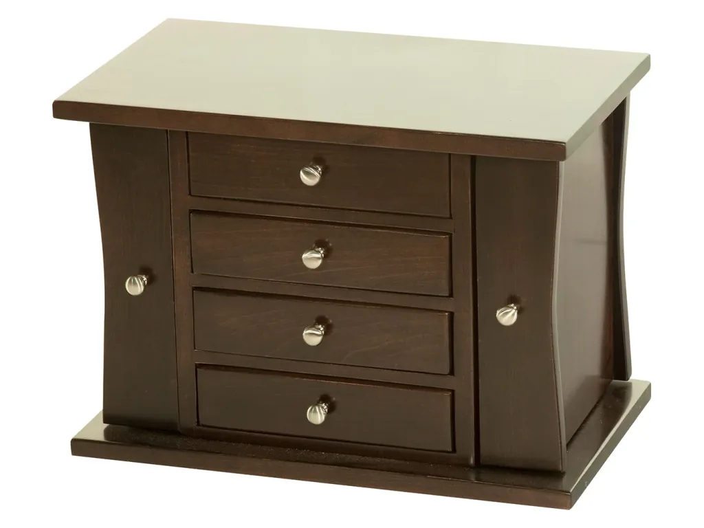 Amish Furniture of NE Caledonia Jewelry Chest – 4 Drawer