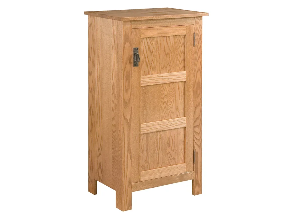 Amish Furniture of NE Mission Reverse Panel Pie Safe – Three Panel Door Jelly Cabinet