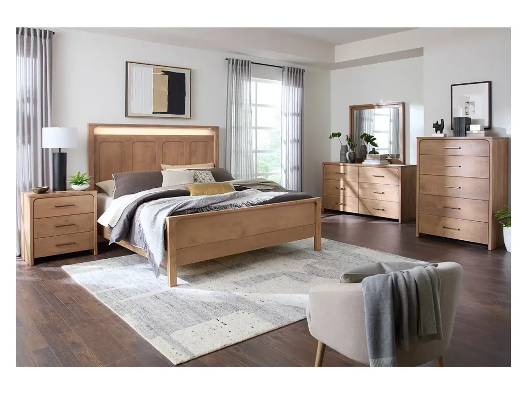 Amish Furniture of NE Hawthorne Nightstand Bedside Table, alternate view