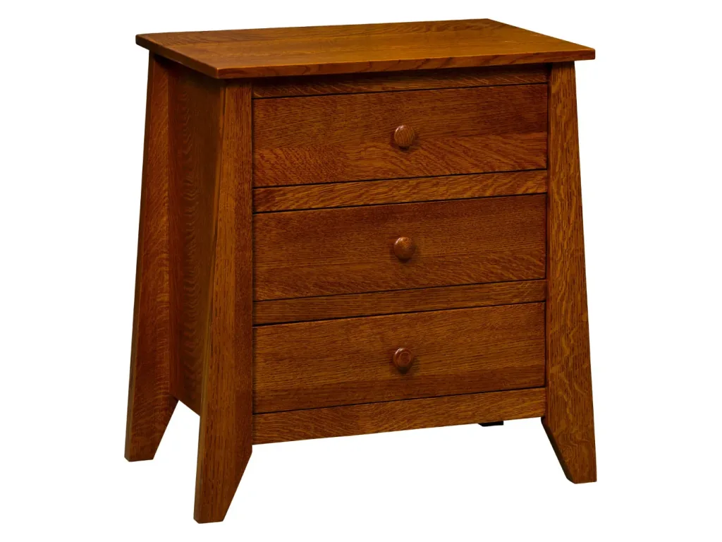 Amish Furniture of NE Berwick 3 Drawer Nightstand