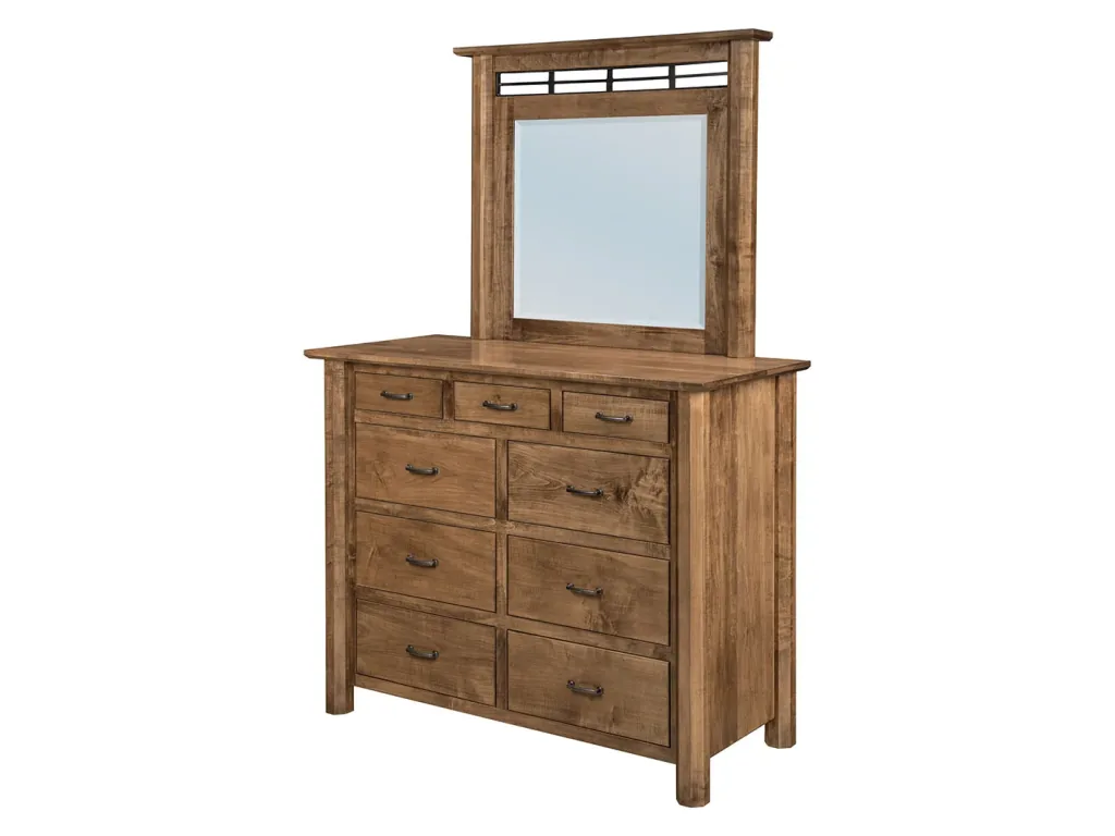 Fenwood 9 Drawer Mule Dresser Mirror