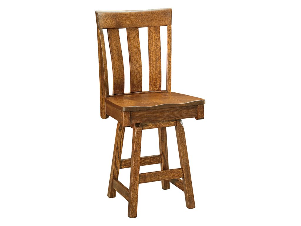 Amish Furniture of NE Alexander 24″ Swivel Bar Stool