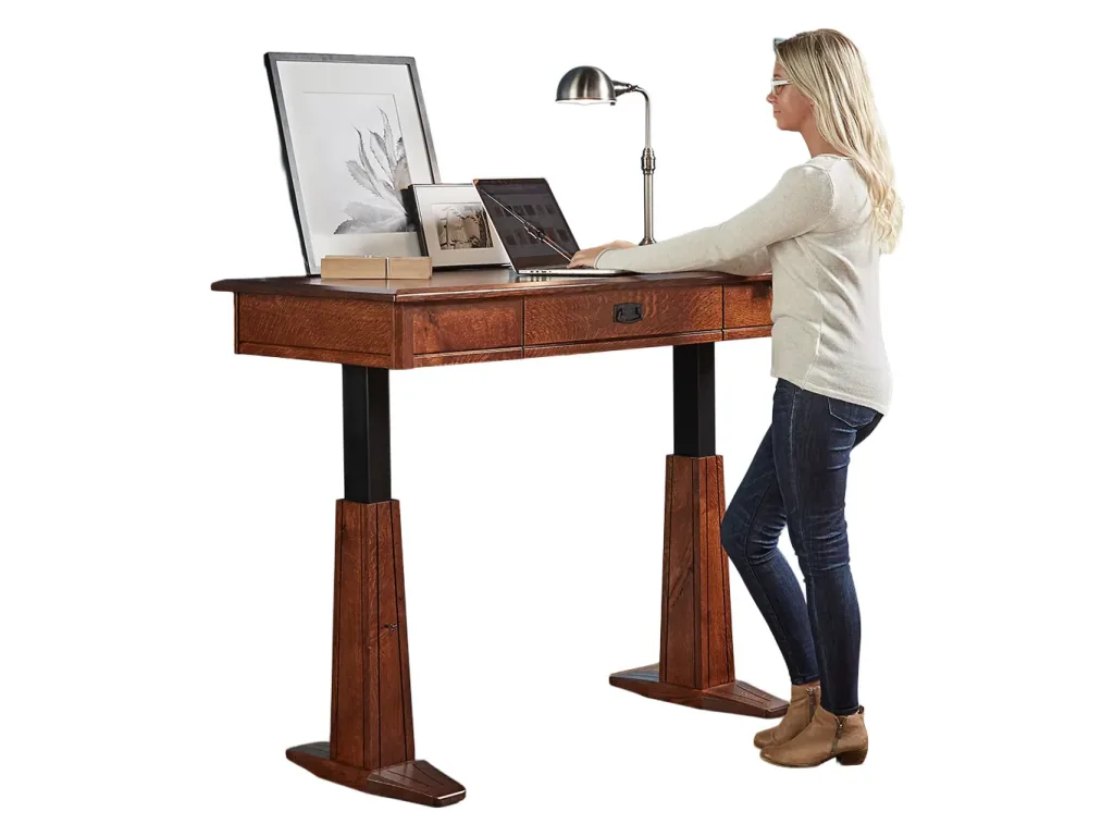 Grant Electric Sit To Stand Writers Desk Writing Desk