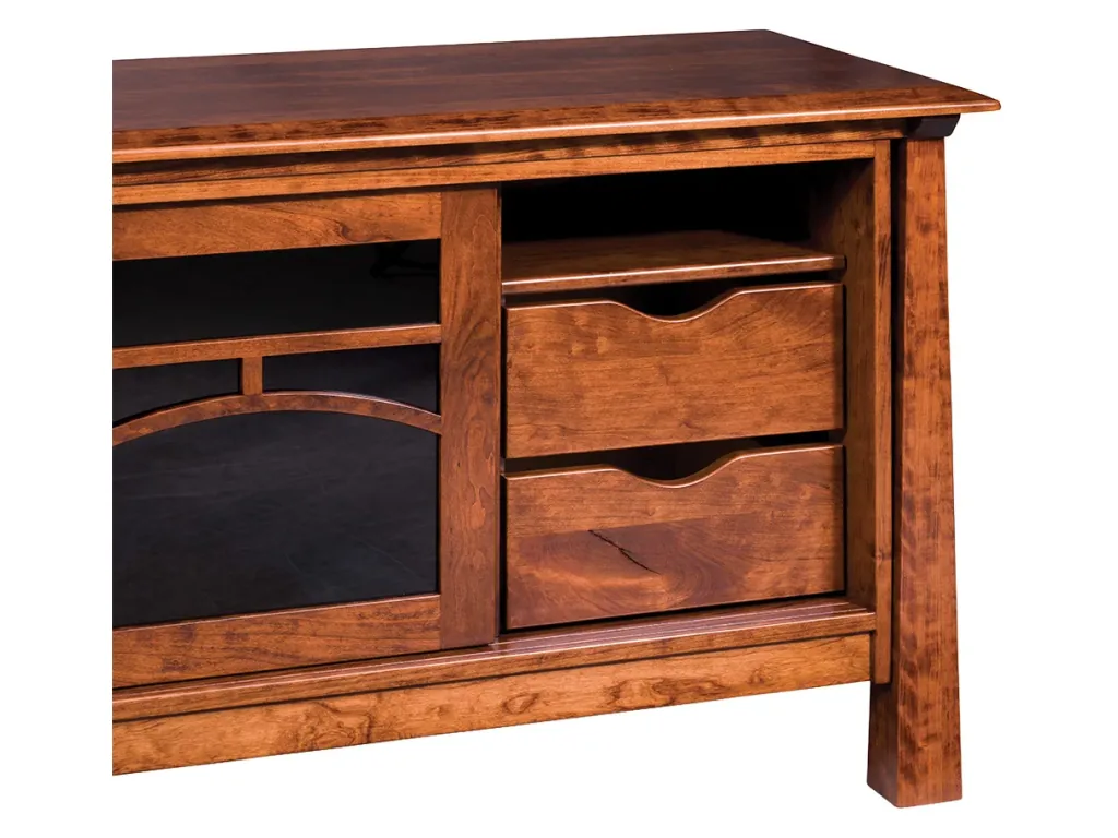 Amish Furniture of NE Artesa Media Stand – 63″W, alternate view