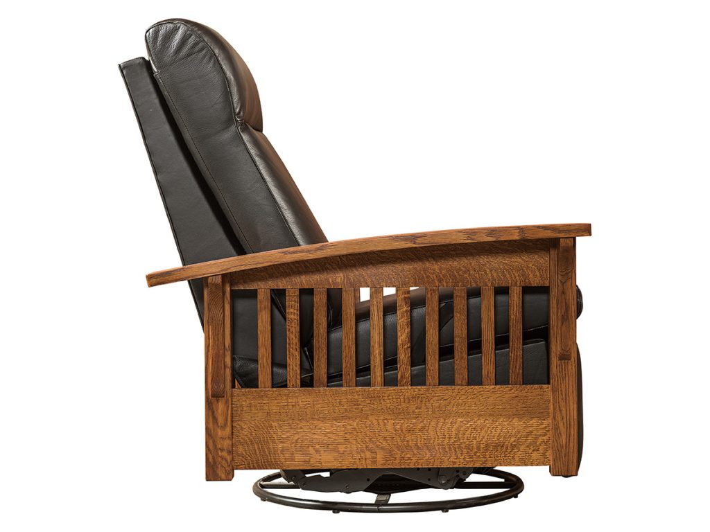 Amish Furniture of NE Hoosier Gilder Recliner Swivel Swivels & Glider, alternate view