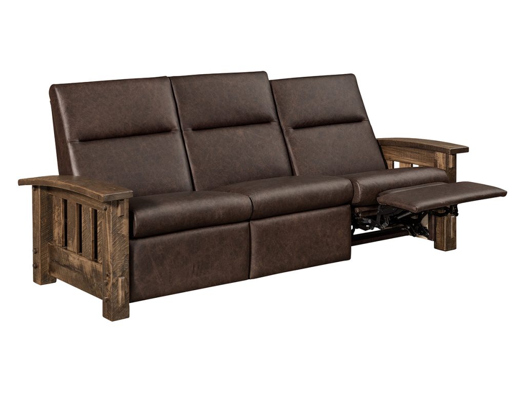 Houston Wall Hugger Sofa Recliner Reclining Sofa, alternate view