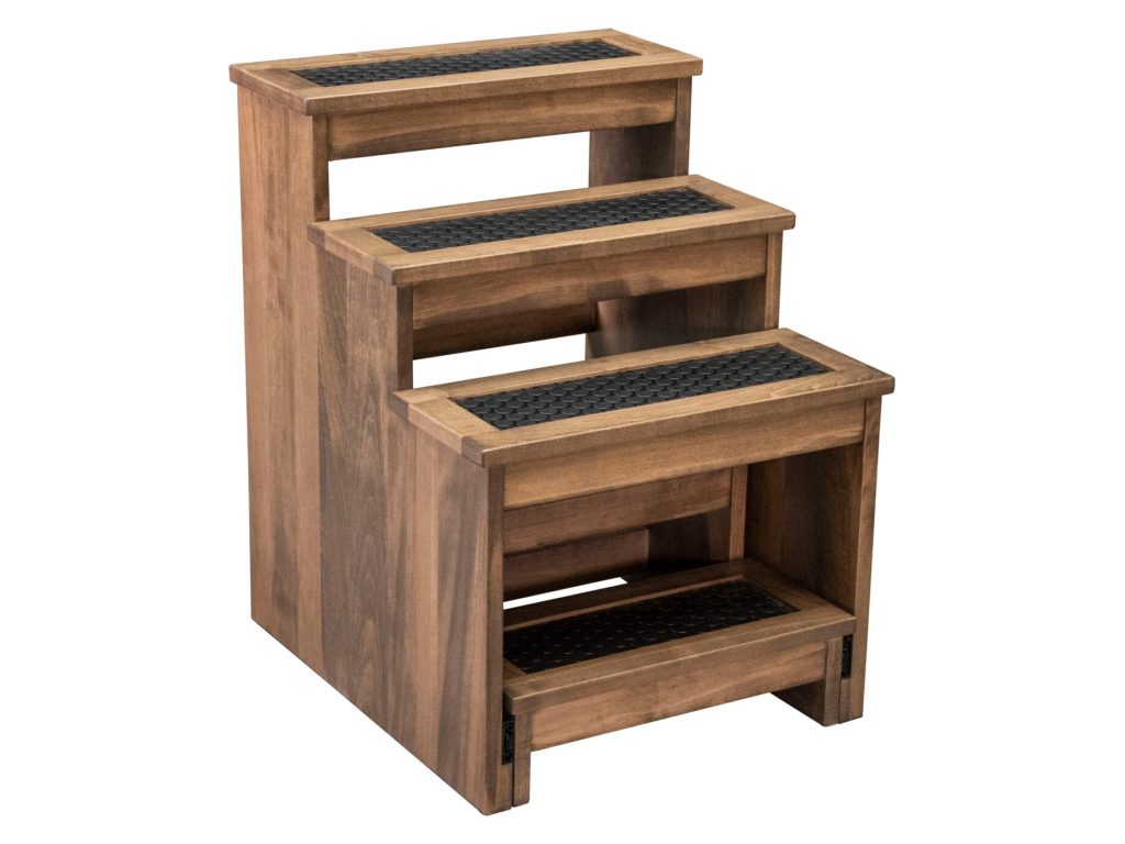 Amish Furniture of NE Pet 5 Step with 5″ Risers for Small Dogs, alternate view