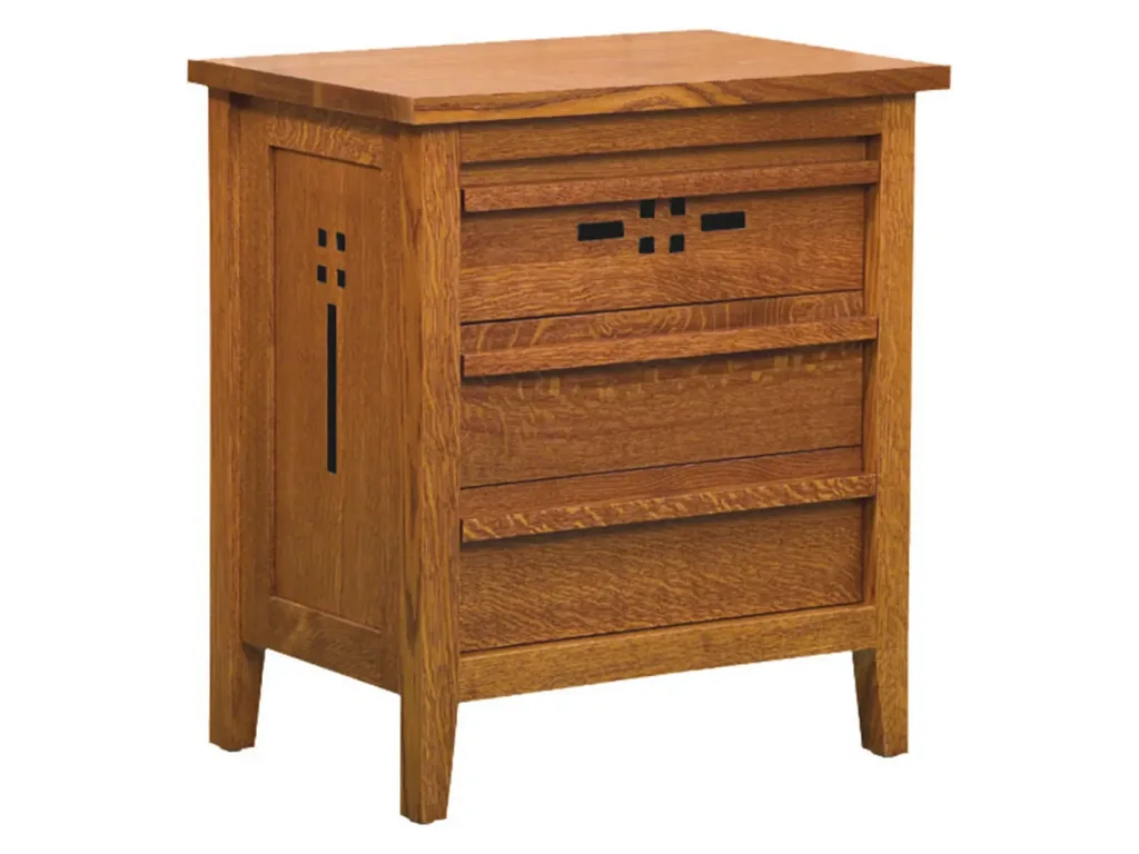 Amish Furniture of NE West Village 3 Drawer Nightstand