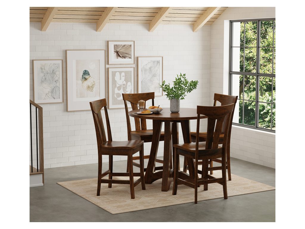 Amish Furniture of NE Tifton Pub Table, alternate view