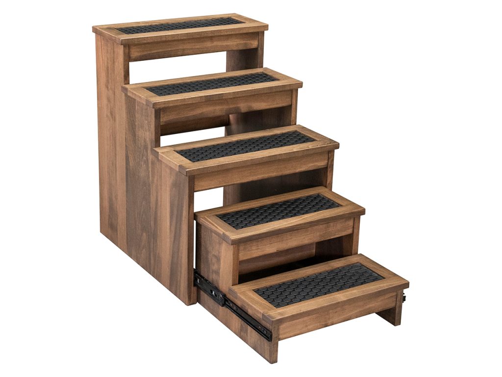 Amish Furniture of NE Pet 5 Step with 5″ Risers for Small Dogs