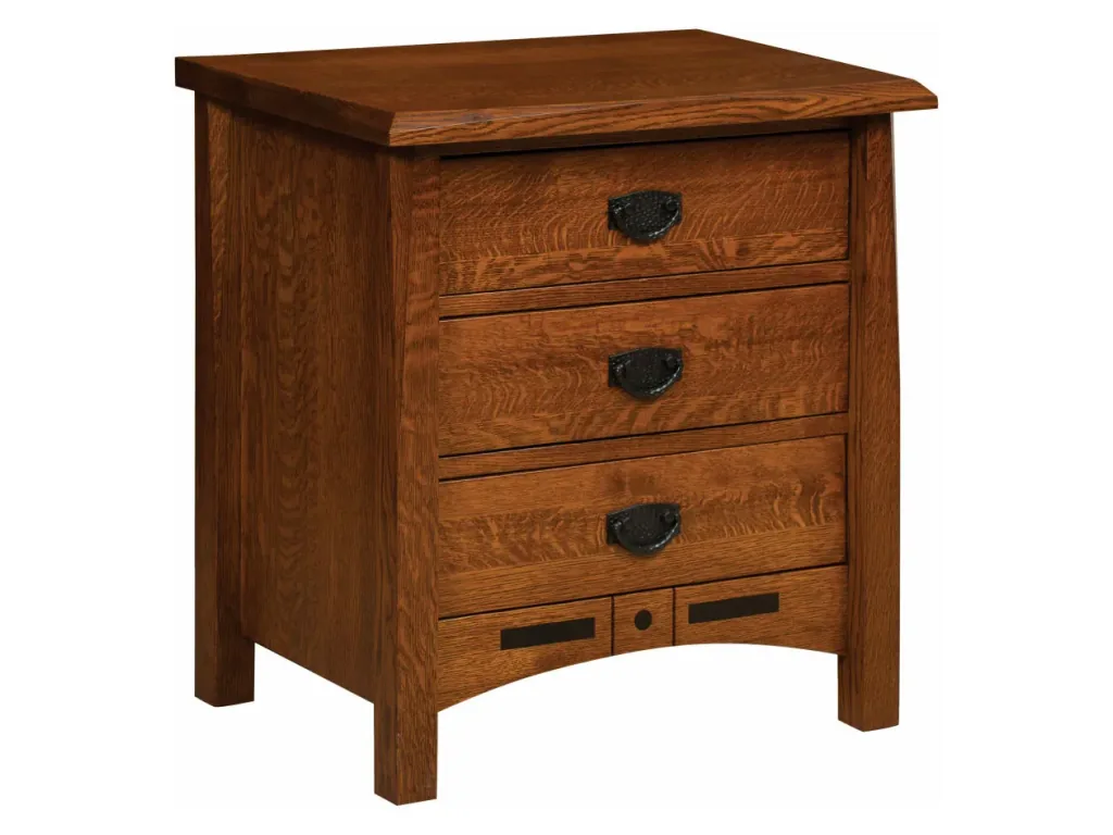 Amish Furniture of NE Bel Aire 3 Drawer Nightstand