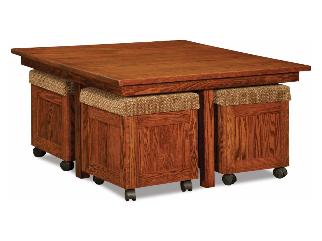 Five Piece Square Table Bench Set