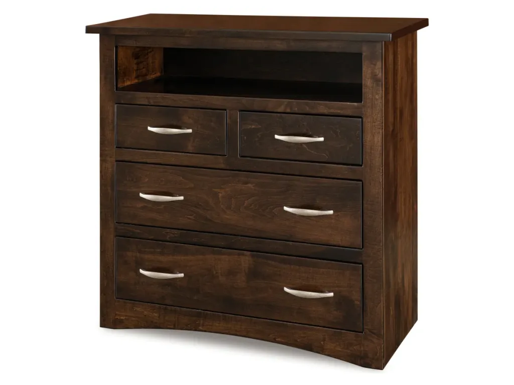 Amish Furniture of NE Denver 4 Drawer Media Chest