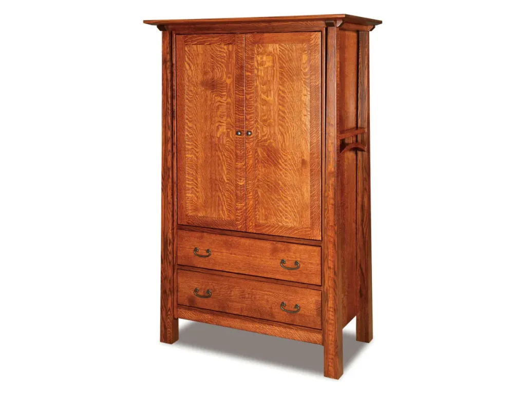 Amish Furniture of NE Artesa 2 Drawer Armoire