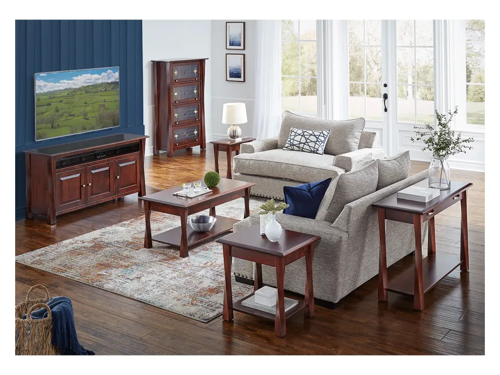 Amish Furniture of NE Lenexa Enclosed Lift Top Coffee Table Table Top, alternate view