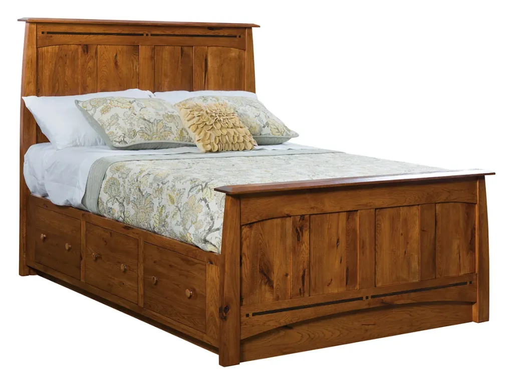 Amish Furniture of NE Platform Bed – 19¼”H Platform, alternate view