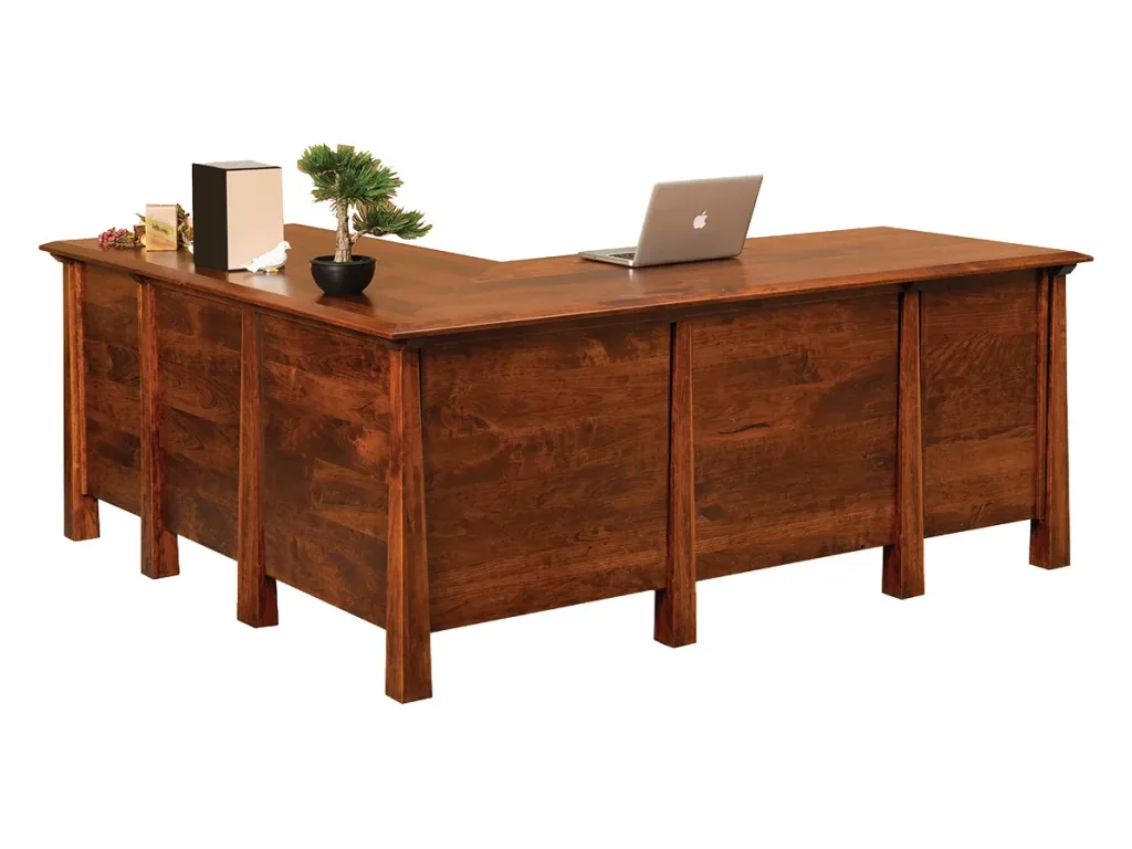 Amish Furniture of NE Artesa L Desk – 72″, alternate view